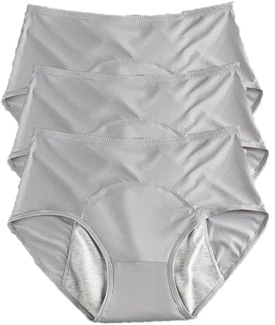 REUset - 3 mutandine per incontinenza da donna, lavabile, traspirante, impermeabile, protezione per incontinenza, da donna, B, L