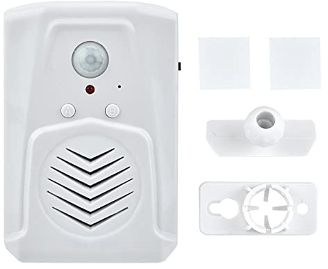 Rörelsesensor PIR Infraröd Ljudspelare Dörrklocka, USB/batteridriven Rörelsesensor Larm MP3-ljudspelare Infraröd Induktionsdörrklocka för Butik, Inbyggd Högtalare 32M Flashminne