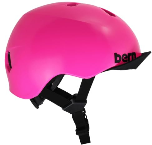 Bern Nina DVRT Kids Bike Helmet with Rotational Impact Safety│Adjustable Comfort│Trusted by Parents Worldwide│EN1078 Certified│XS/S│Hot Pink