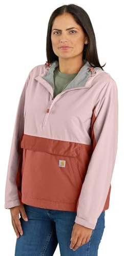 Carhartt Women's Rockford Anorak, Soft Rose/Saddle Red, Medium