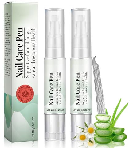DMQ Nail Care Pens, 2Pcs Fungal Nail Treatment Pens, Nail Strengthener for Nail Fungus, Toenail Fungus Treatment Pen, Anti Fungal Nail Growth Oil, Nail Repair Pen for Damaged Nails