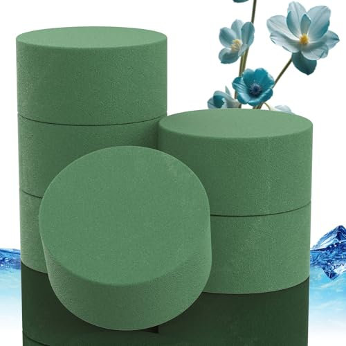 XRXYMQ Steckschaum 6 Stück 8 x 4 cm,Blumensteckschaum，Steckmoos，Steckschwamm，Blumenschaum，Steckmasse für kunstblumen，Schaum Blumenarrangement bevorzugt für Hochzeit und Familie