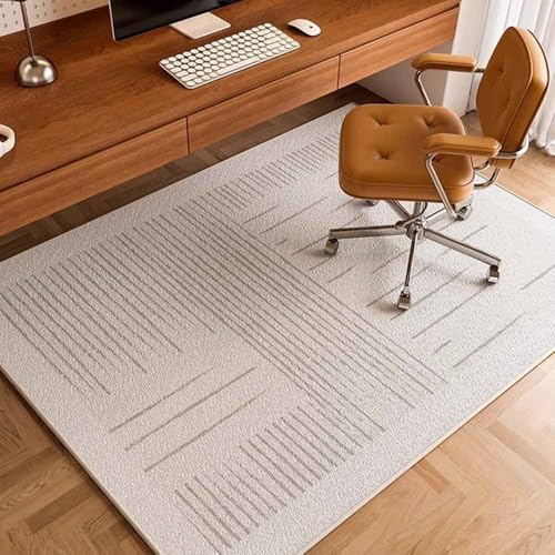 Odot Alfombra para Silla de Escritorio, Estudio Alfombra Protectora Suelo Silla Ruedas Antideslizante Gaming, Tapete de Protección de Oficina, para Parqué Suelos Duros (Letras Antiguas,80x180cm)