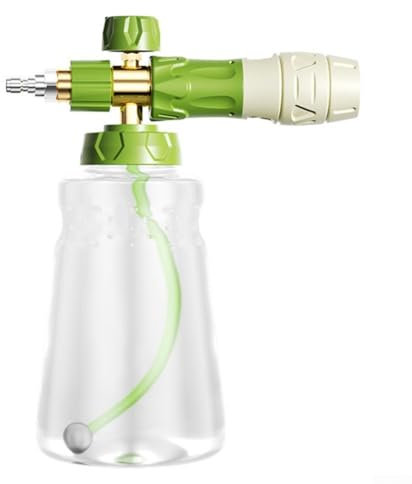 MeevrgR Pulverizador de espuma de 4000 PSI – Relación de espuma/agua ajustable Construcción de acero inoxidable y latón compatible con la mayoría de lavadoras a presión 1L