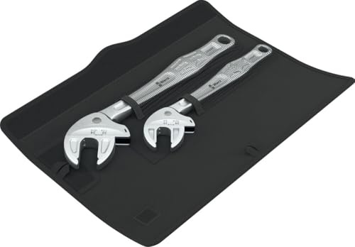 Wera 6004 Joker 2 Set 1 Juego de llaves de boca autoajustante, 2 piezas