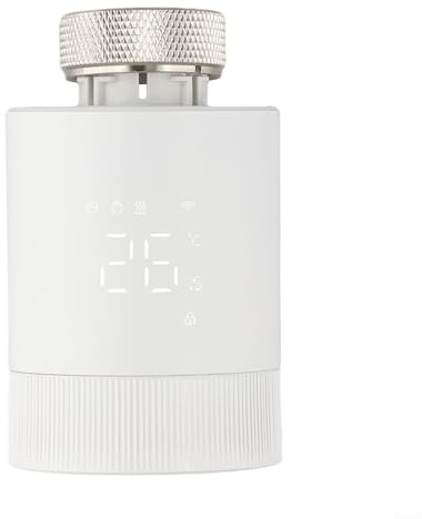 Termostato intelligente per radiatori, testa valvola Zigbee TRV, controllo della temperatura programmabile, compatibile con Tuya Smart Life e Alexa, programmazione 5+2/6+1/7 giorni