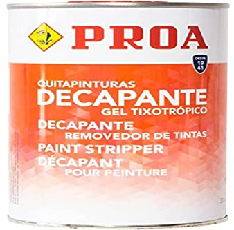 QUITAPINTURAS DECAPANTE EN GEL. Elimina pinturas y barnices sin esfuerzo. PROA 1 LITRO, Incoloro
