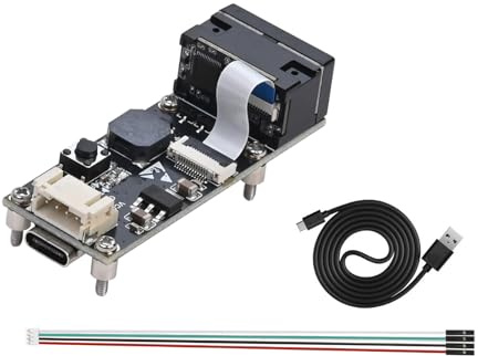 Embedded 1D 2D Barcode Scanner Module, QR Code Reader with USB Type-C & TTL UART Interface, Fast Decoding on Screen & Paper, for Arduino Raspberry Pi POS Kiosk ATM Integration