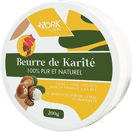 Burro di Karitè – 100% puro e naturale, senza additivi, non raffinato (200 g) | estrazione a freddo a pressione