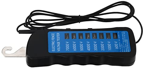 Tester di Tensione per Recinti Elettrici, Tester per Recinti Misuratore di Tensione Rilevamento di Tensione Multiluce Tester per Recinti Elettrici Portatili per Recinti di