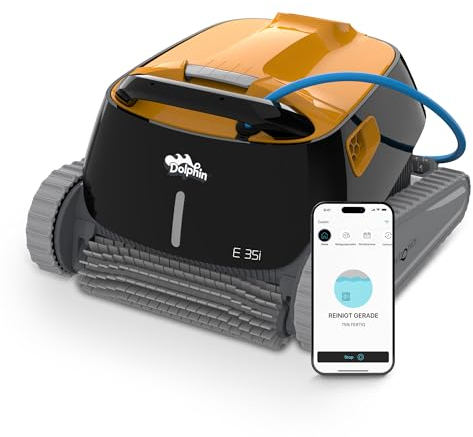 Dolphin E35i Automatischer Poolreiniger Poolroboter mit Kabel - Boden und Wandreinigung - Energieeinsparung, Eingelassene Pools bis zu 12 m