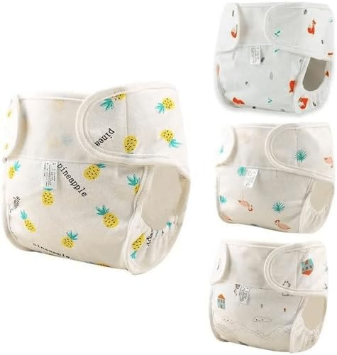 4 pañales de muñeca de bebé, ropa interior para muñecas reutilizables de 17 a 22 pulgadas, para muñecas de bebé