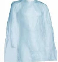 Capas Desechables para Peluquería 83x110 cm - Pack 200 Unidades - Color Azul - Protección Total contra Pelos y Químicos, Cierre Ajustable, Uso Profesional y Doméstico