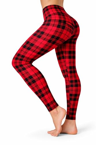 High Waist Womens Leggings - 4 Way Stretch Yoga Pants Workout Leggings - Ankle Length Jeggings for Women