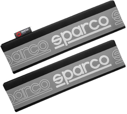 SPARCO Gurtschoner Gurtpolster Sicherheitsgurt Auto Gurtschutz Grau 2x