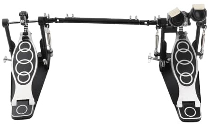 Double Pedal,Double Chain System,Zinc and Aluminum,Professional Bass Foot,Firm Grip,Stable