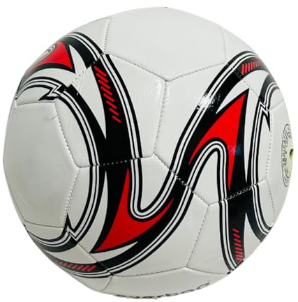 Pallone di Cuoio da Calcio Misura 5 ecopelle PU Cuoio Sintetico Taglia 5 Misura Ufficiale Pallone da Calcio Cucito per Bambini Adolescenti e Adulti Venduto Sgonfio ,Colori Assortiti Colore Casuale