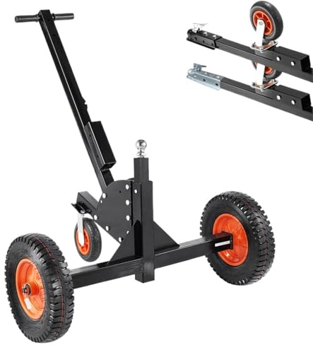SHENJMAI Carro de Kayak Plataforma for Remolque de 1500 LB, 2 en 1, for Mover Barcos, con Altura Ajustable 22 a 26 Pulgadas y neumáticos 15. for Autos, caravanas remolques