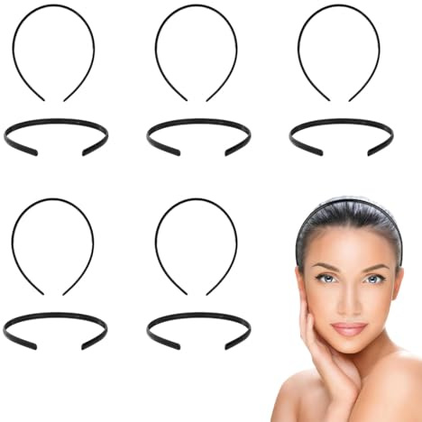 FHRYNA 10 Pièces Bandeaux Unis En Plastique,Bandeau Peigne De Dents,Unisexe Serre Tete Accessoires pour Femmes et Hommes, Pour Fille Femmes,Le Maquillage, Lavage Du Visag