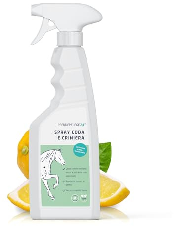 PFERDEPFLEGE24 Lo Spray per Coda & Criniera del cavallo in 0,5l, 1l, 2,5l & 5l - Lucentezza splendente, pettinabilità facile & cura delicata - Accessori & trattamenti per il cavallo