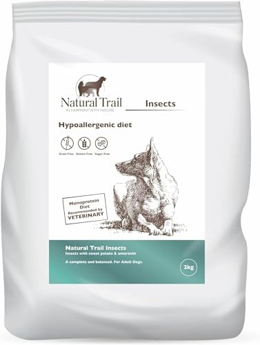 Natural Trail Insekte Protein, MONOPROTEIN, Insektenfutter, Hundefutter, Allergie, Getreidefrei, Glutenfrei, Weizenfrei (2kg)