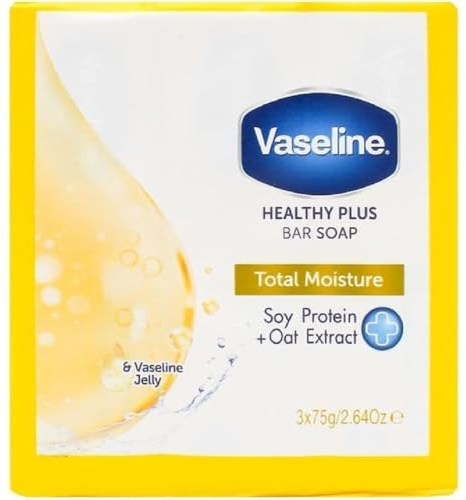 Vaseline Healthy Plus Bar Soap Total Moisture - 3 x 75 gram