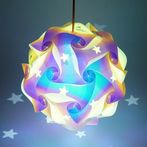 St Martin Laterne Bastelset, Laternenstab Kinder Led, Tragbare Laterne für Kinder, Martinslaterne mit Laternenstab, Multicolor Laternen Bastelset, für Martinsumzug, Weihnachten, Halloween, Geburtstag