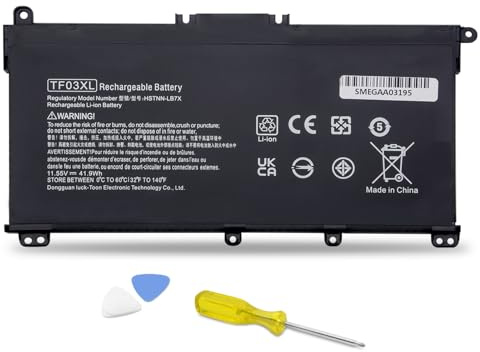 YHNZXCD TF03XL Battery Compatible With HP Pavilion x360 14m-cd0001dx 14m-cd0003dx 15-cc0xx 15-cc023cl 15-cc123cl 15-cc050wm 15-cc563st 17-ar050wm 15-cc 15-cd 14-bf 14-bf050wm tpn-q190 920046-421