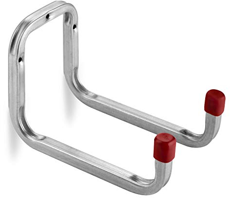 OrgaTech Doppelhaken 120 x 175 mm Gerätehalter Montagehaken Allzweckhaken