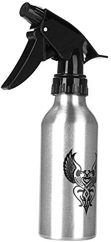 Bottiglia spray per tatuaggi 250ml, bottiglia di alluminio Spray da tatuaggio Bottiglia spray da atomizzatore per parrucchieri(Argento)