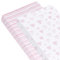 SPRINGSPIRIT Cot Bed Sheets Fitted(140x70cm) 2 Pack, 100% Cotton Jersey Sheets for Standard Cot Mattress, Ultra Soft and Breathable Toddler & Baby Bed Sheets, Pink Hearts & Stripes for Little Girl