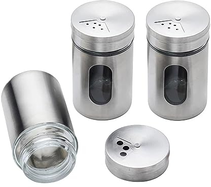 LUTAKU 3 pcs Kitchen Canister Set with Secure Lids & Viewing Window - Suitable for Sugar, Tea, Coffee, etc - Multi Food Storage Jars (3)