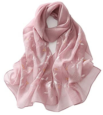 Varma modesjalar Silk Feeling Scarf Siden långa halsdukar Lättvikts solskyddssjalar för dammode (CA)