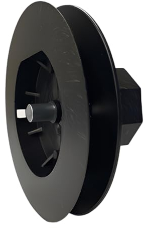 markiso Rolladengurtscheibe SW40 für Mini Rollladengurt bis 16mm, Rollladen Gurtscheibe mit 12mm Bolzen, Rolloscheibe Ø138mm - 2 Stück