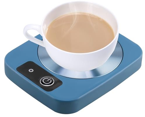 PRETTI Coffee Mug Warmer 55℃ Efficient Beverage Heater with 3.5 Heated Metal Panel Ideal for Coffee Tea Cocoa Energy Efficient Mug Warmer for Desk Home Office Use Gift for Coffee Lovers