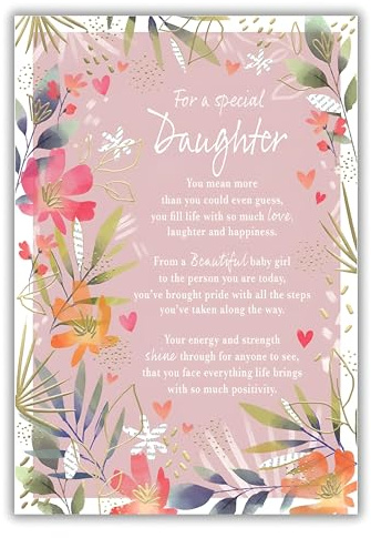 IC&G Birthday Card for Daughter, Sentimental Poem
