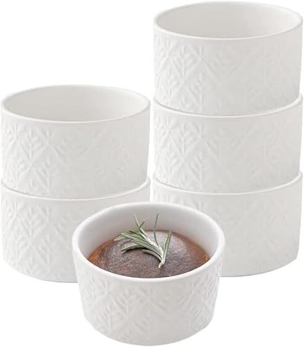 Stampini in Ceramica Retro Goffrato Soufflé Stampo da Forno Cottura Ciotola da Forno Yogurt per Uso Domestico Tazza per Budino Uovo al Vapore per Forno A Microonde