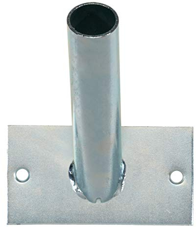 GAH-Alberts 639662 Supporto per pennoni portabandiera | per il montaggio a muro | per una bandiera | zincato blu | Ø tubo di montaggio 29 mm