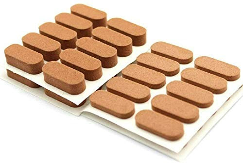 HKB® 40 Stück Türdämpfer selbstklebend | 20x8mm Höhe 3 & 6mm | braun Artikel: 2151