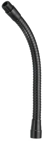 PATIKIL Bras de Microphone Flexible de 10 Pouces avec Col de Cygne, Tube D'Extension Universel en Métal de 5/8-27 Fileté pour Bricolage Multifonction, Noir