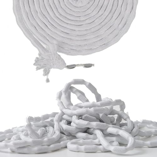 Catena di piombo pesante, qualità commerciale specializzata, nastro di piombo per tende, 10 m, catena di piombo pesante, peso per tende, peso per tende, per tende, tende, zanzariera (50 g - 10 m)
