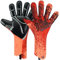 WVVOU Torwarthandschuhe, Torwarthandschuhe Herren, Fußballhandschuhe, 4+3mm Latex Super Grip für die Härtesten Saves Atmungsaktive (Orange, 9)