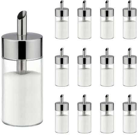 Tescoma Lot de 12 sucriers transparents 150 ml
