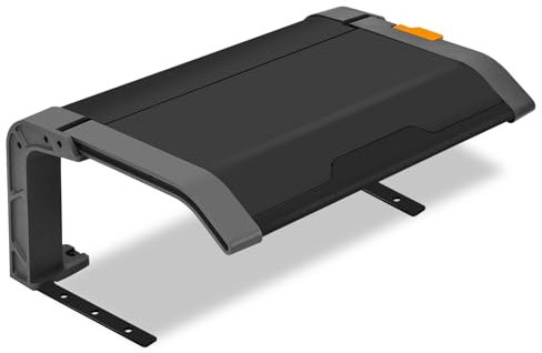 ISOISL Garaje para robot cortacésped de plástico PP, garaje cubierto para robot cortacésped, garaje plegable, contra las inclemencias del tiempo, 72 x 56 x 36 cm, negro