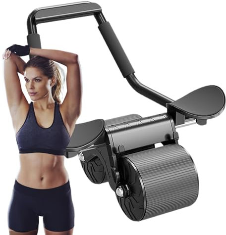Rebound Abdominal Wheel, Abdominal Exercise Roller, Automatic Rebound Belly Wheel, Silent Core Workout Equipment, Enhanced Stomach Exercise, Home Gym Ab Roller, Abdominal Muscle Roller, Core Strengthe