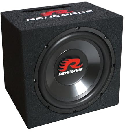 Renegade RXV1000 - Custodia subwoofer per auto da 10 (25 cm) con 500 W max | box bass reflex
