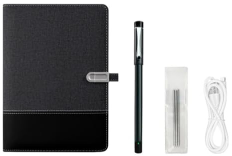Set di quaderni con penna intelligente, portatile e riutilizzabile, taccuino digitale in tempo reale, digitalizzazione e Bluetooth, compatibile con studenti, insegnanti (penna intelligente + carta 16G