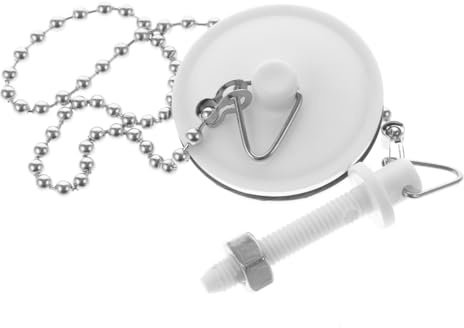 PLAFOPE Tapón de Bañera con Cadena Inoxidable Resistente y Reutilizable para Fregadero y Lavabo Fácil de Usar y Retirar Fugas y Obstrucciones Cocina y Baño