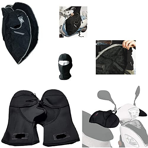 Compatible con Honda PCX 125 cubrepiernas impermeable acolchado funda de piernas para llevar + cubremanos de neopreno cubremanos universal scooter