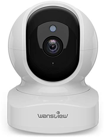wansview Security Indoor Pet Camera, 2K Dog Camera with APP, WiFi CCTV Camera House Security for Baby Monitor, Real-time Alert 2-Way Audio Night Vision Pan/Tilt, TF Card Storage, Works with Alexa Q5